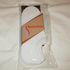 Set of 4 Pair Bamboo Infused Super Low Invisible Socks with Anti-Slip